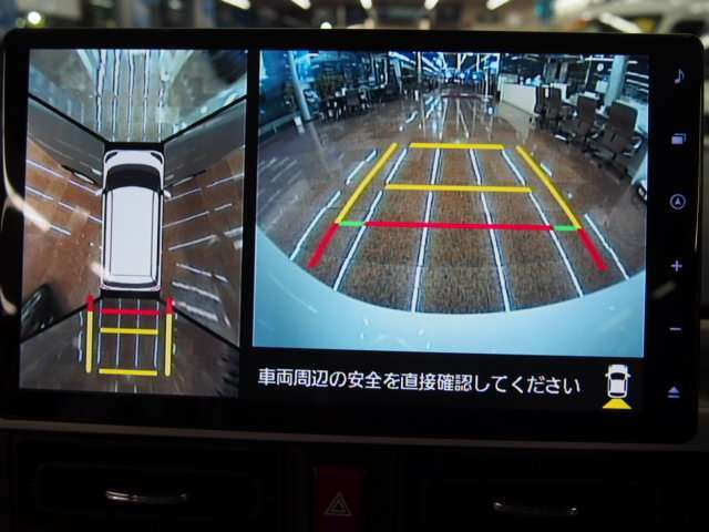全方位モニターで車庫入れ助かりますよ！