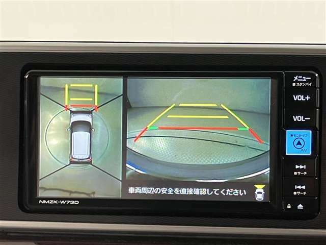 車両の周囲が見える全周囲カメラを装着♪