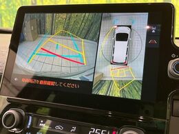 【パノラミックビューモニター】専用のカメラにより、上から見下ろしたような視点で360度クルマの周囲を確認することができます☆死角部分も確認しやすく、狭い場所での切り返しや駐車もスムーズに行えます。