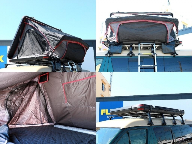 ルーフトップテントは車中泊も可能なテントです