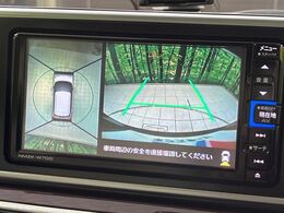 【パノラマモニター】専用のカメラにより、上から見下ろしたような視点で360度クルマの周囲を確認することができます☆死角部分も確認しやすく、狭い場所での切り返しや駐車もスムーズに行えます。