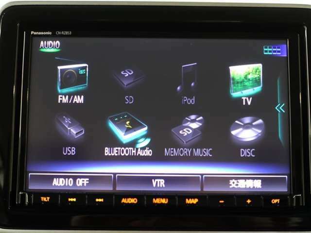 AM/FMラジオ・テレビ・Bluetooth機能とオーディオも機能も充実！