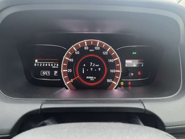 レッド照明デジタルTFTメータークラスター