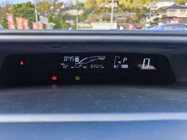 とても見やすいメーターです。