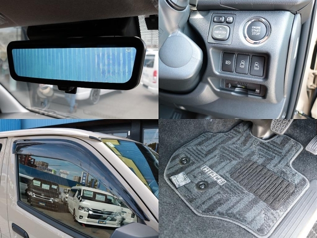 新車時オプションのデジタルインナーミラー、両側パワースライドドア付き！純正サイドバイザー、フロアマット付きです！