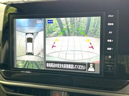 【アラウンドビューモニター】専用のカメラにより、上から見下ろしたような視点で360度クルマの周囲を確認することができます☆死角部分も確認しやすく、狭い場所での切り返しや駐車もスムーズに行えます。