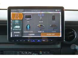 フルセグTV、HDMI/USB接続、Bluetooth接続、Amazon　Alexa搭載、Apple　CarPlay/Android　Autoでスマホアプリに対応＾＾