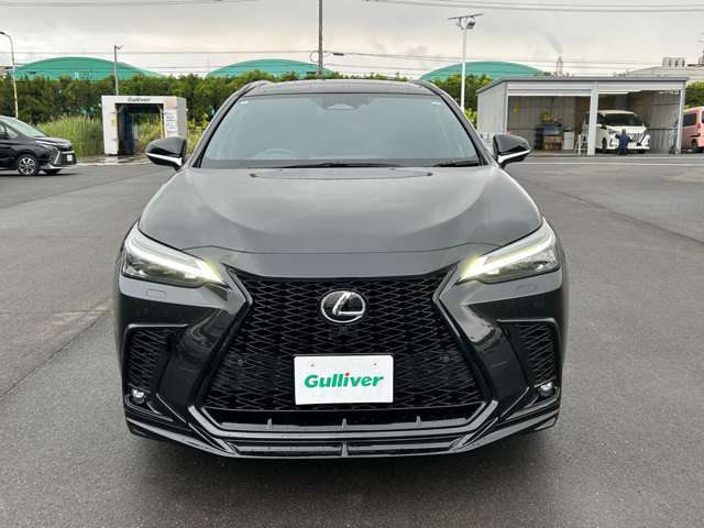 【正面】お車を前から見るとこのような感じです。ヘッドライトの形やグリル等顔つきを確認できます。