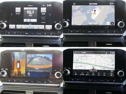 スマートフォン連携ナビ　9インチのディスプレイでナビや全方位モニター、フルセグ、Apple、CarPlay、Androidなど多彩な機能を使えるスマホ連携ナビを搭載しています。