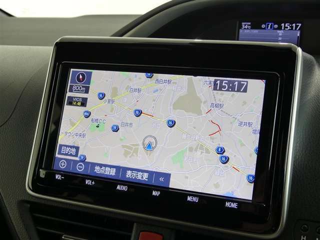 目的地をセットして迷わず目的地にGO！※地図更新（有料）をすることにより新しい道を案内する事が出来ます。【製造年式により、地図の更新（有料）が出来ない物もあります。】