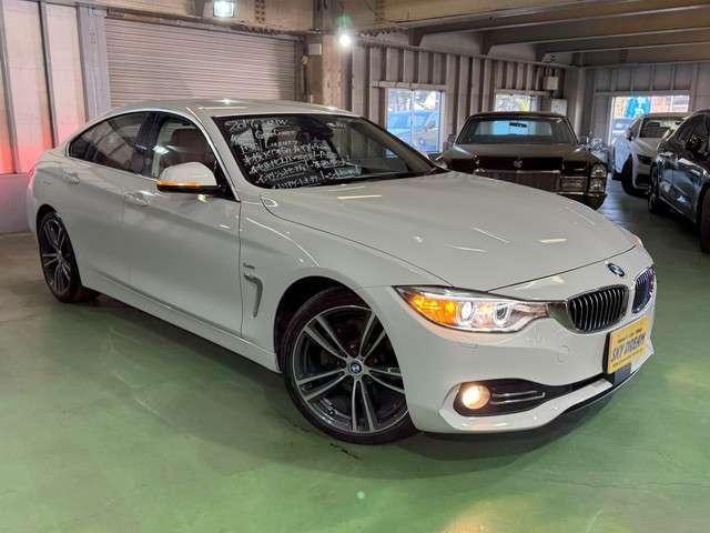 ★BMW 420i グランクーペ F36 ラグジュアリー 2.0L 入庫です！●インテリジェントセーフティ！●車線変更警告！●アダプティブクルーズコントロール！●茶色レザーシート！●シートヒーター！