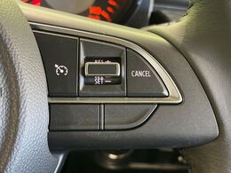 【クルーズコントロール】高速道路もラクラク走行。アクセルを離しても一定速度で走行ができ、長距離運転時の負担を軽減！加速・減速も簡単なスイッチ操作で調整できます。
