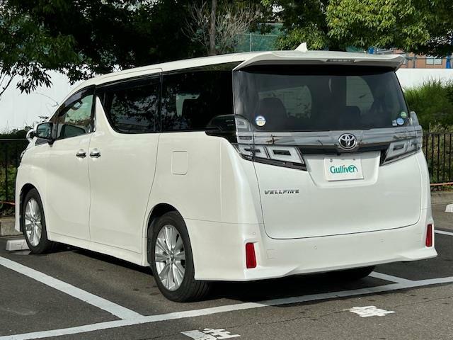 お車を左後ろから見るとこのような感じになります。テールランプやドアバイザー等装備品を確認できます。