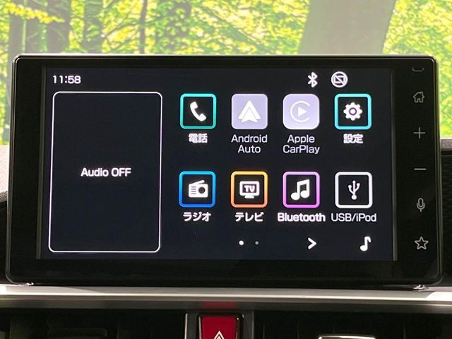 【ディスプレイオーディオ】お手持ちのスマートフォンとの連携で、ナビや音楽再生など各種アプリを使用可能。スマホに近い感覚でお使いいただけます♪