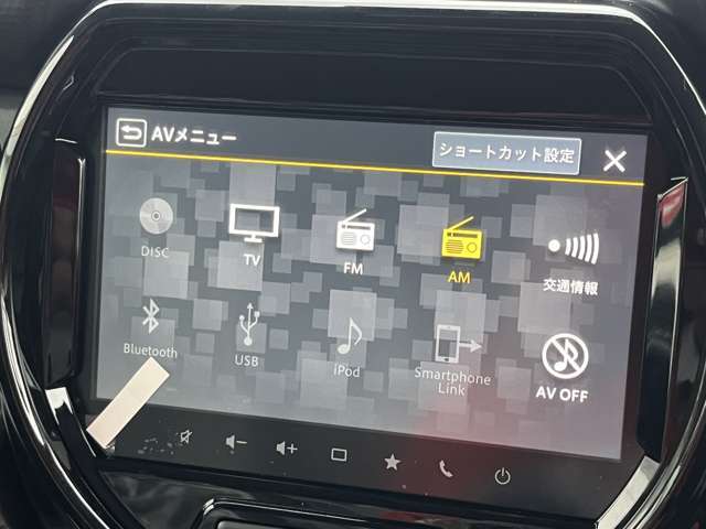 オーディオ類も豊富です♪フルセグTV、Bluetooth、スマートフォン連携色々使えます♪