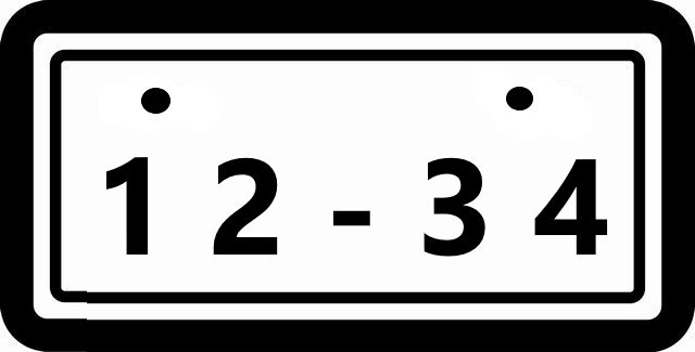 Aプラン画像：お客様のナンバープレートをお好きな数字に♪（※一部抽選の場合有り、選べるのは数字4ケタのみです）
