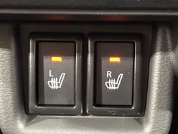 【シートヒーター】寒い日に重宝するシートヒーター！エアコンより早く温まってくれるので寒がりの人も安心ですね♪エアコンの温風は乾燥するから苦手、という方にもをおすすめです。