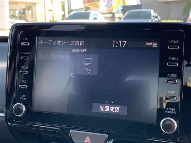 フルセグTVが付いています。　出先でも、見たいTVを見逃さない！