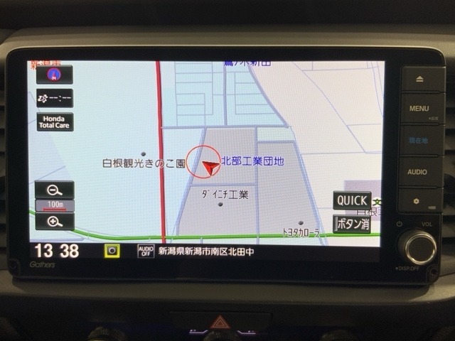 大画面の純正ナビゲーション
