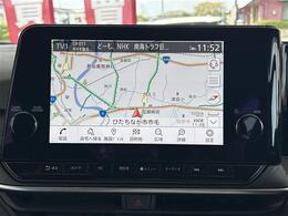 【純正ナビ】専用設計で車内の雰囲気にマッチ！ナビ利用時のマップ表示は見やすく、いつものドライブがグッと楽しくなります！