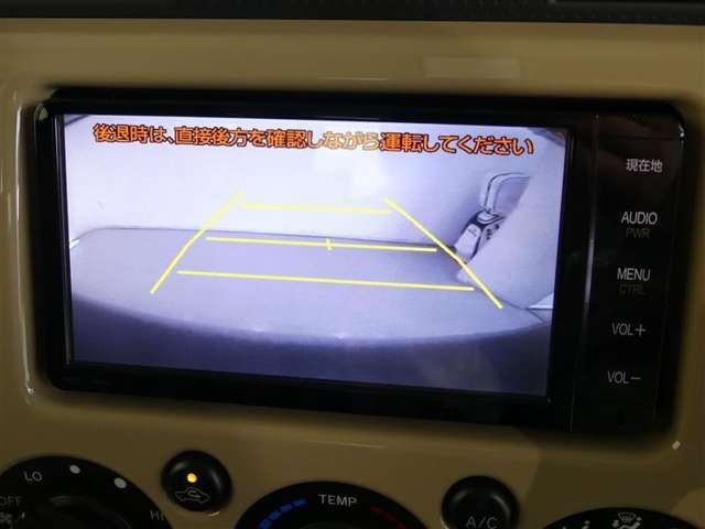 車庫入れの強い味方。後退時の死角をチェックするために便利です。