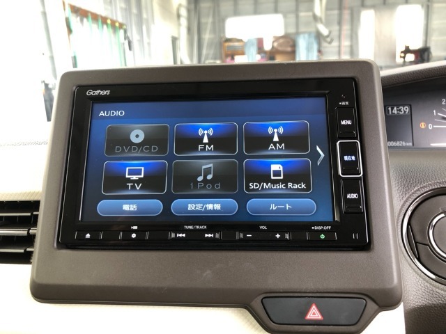 【純正ナビ】Honda純正のGathersナビがついています！Bluetoothも使えます♪