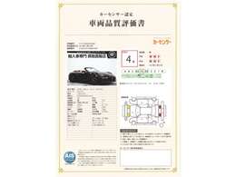 第三者機関による鑑定書となります。内外装の詳細や車両状態でご質問がある場合は公式ラインまでご連絡下さいませ。