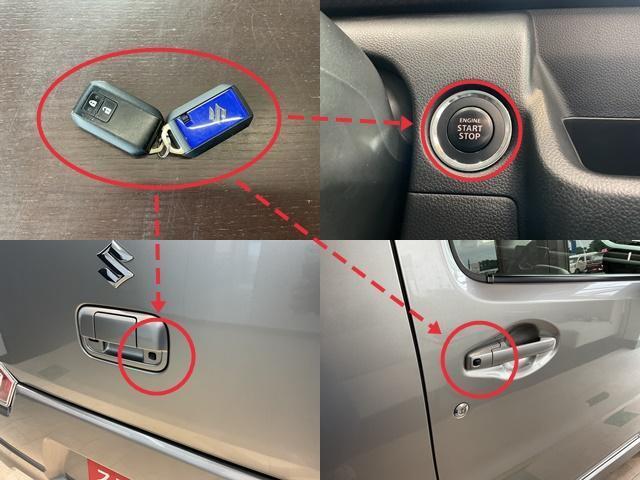 スマートキーなので、バッグやポケットに入ったままでドアロックもエンジンスタートも楽々！
