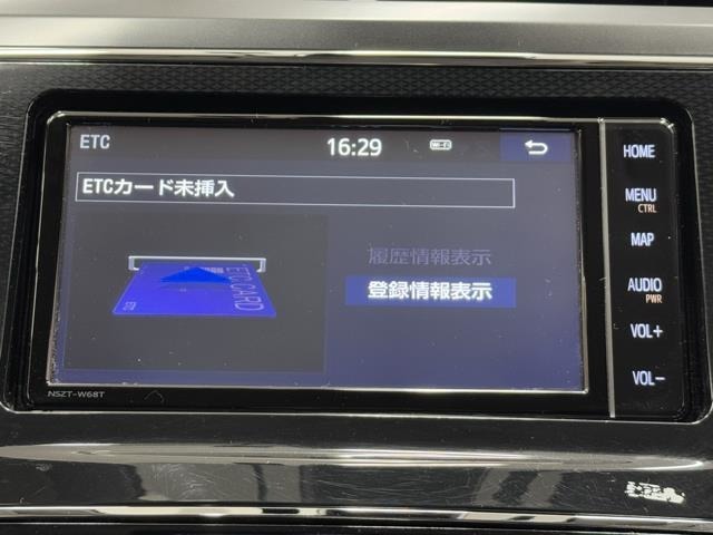 ナビ画面に連動したETCが付いてるので過去に利用した利用料金も一目で分かっちゃいます。　ETCの抜き忘れ、挿し忘れも警告してくれるので防犯、事故対策に安心ですね。