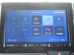 【装備】カロッツェリアメモリーナビ【】フルセグTV・DVD再生・CD録音・Bluetoothオーディオ機能付きです。