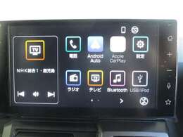 純正ナビを装備。タッチパネル式で使いやすく、お出かけもラクラクです。