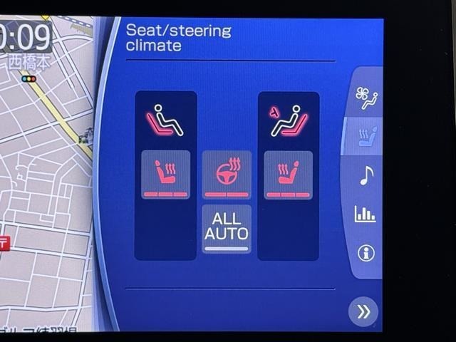 快適装備のシートヒーター付き。　エアコンって前面しか当たらずに背中は冷え冷えなんて事もありますよね。　快適に調整できますよ。