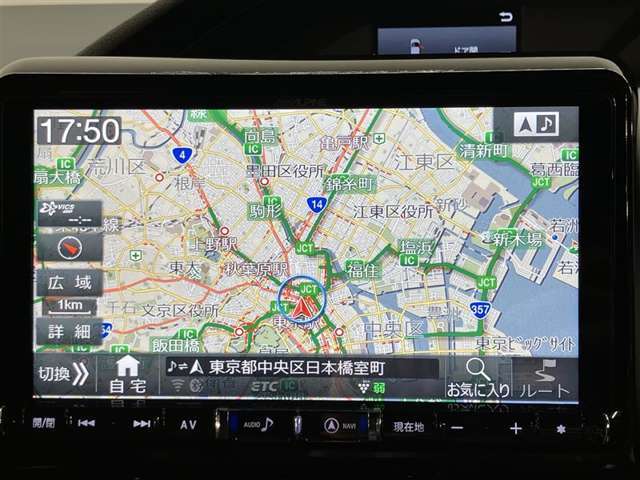 ナビ付きですので、はじめて行く場所でも安心です。