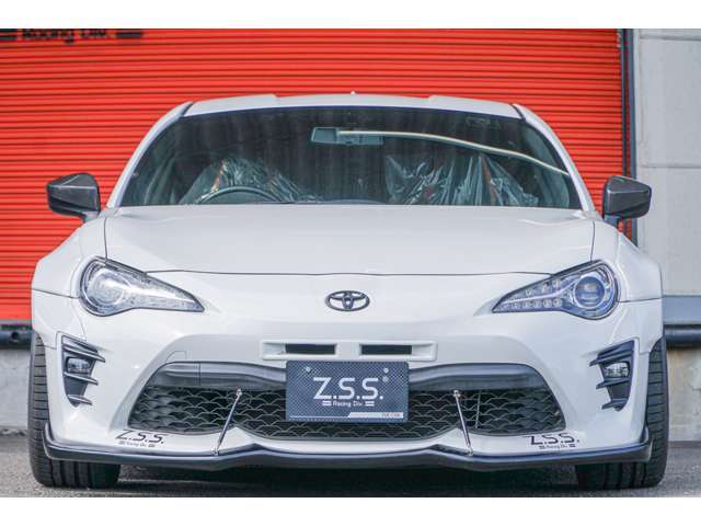 ZN6、86後期にてZ.S.S.デモカー完成致しました！！フルエアロ、新品にてZ.S.S.Dampers、スタビライザー前後、タイヤホイール、ZSSマフラー装着しております！！