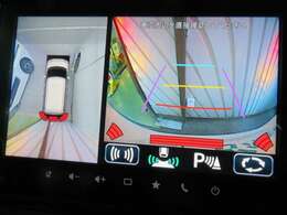 バックをするとき自動で後ろの様子が映るバックカメラ付き、ナビ画面で確認しながらバックができガイドラインで距離感がつかめるので後ろの壁も安心です、回り全体への目視も忘れないでください
