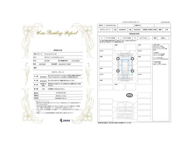 当社の車両は第三者機関にて鑑 定済みですのでご安心下さい。
