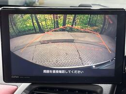 【バックカメラ】駐車時に後方がリアルタイム映像で確認できます。大型商業施設や立体駐車場での駐車時や、夜間のバック時に大活躍！運転スキルに関わらず、今や必須となった装備のひとつです！