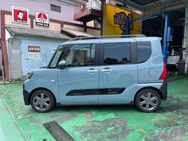 R5年式タントファンクロス入庫しました！現車確認の場合事前連絡頂ければ幸いです。