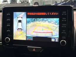 【パノラミックビューモニター】専用のカメラにより、上から見下ろしたような視点で360度クルマの周囲を確認することができます☆縦列駐車や幅寄せ時に活躍してくれます♪