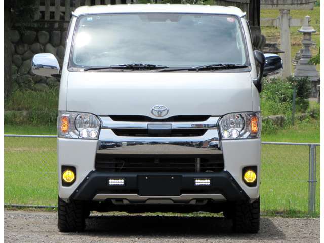 【5型2.8ディーゼル4WD寒冷地】スーパーGL　パール　TSS衝突軽減　TRDスポーツバケットシート＆バンパーガード＆赤マッドフラップ　カロッツェリアBtオーディオフルセグナビ