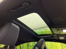 【サンルーフ】開放感たっぷりの希少装備、サンルーフが装着されています！車内に明かりを取り入れたり景色を楽しむ以外にも、車内の空気も簡単に換気できて快適です！