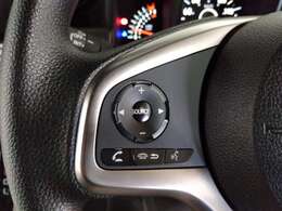 オーディオコントロールスイッチ付き！ハンドルを握ったままチャンネルや音量の調整が可能です。見た目以上に運転していると便利な機能なんですよ。