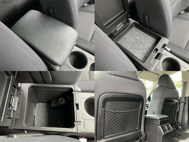 車内に常備しておきたい小物等、さまざまな物を収納できるポケットがありますよ♪