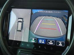 フロント、左右、バックが確認できる全方位カメラ機能付！バック駐車時も安心です。