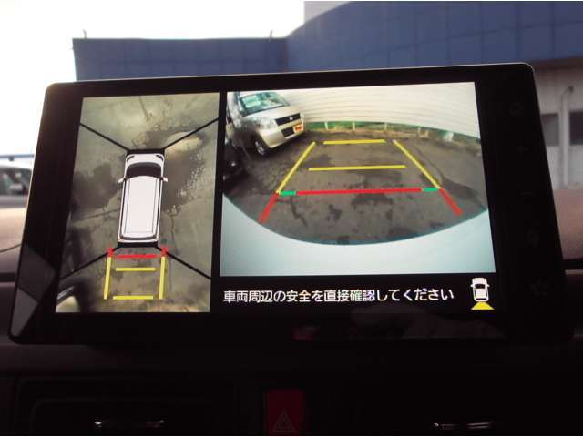 全方位カメラ・バックカメラの視界も良好です！駐車の際にも便利♪