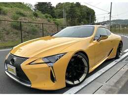 車検当社提携認証工場にて2年取り渡し！BCフォージド22アルミ　PZEROタイヤ・RSR車高調可変リモコン式社外マフラー中間からリアステンカーボンルーフイエロー！HUD　マークレビンソン　ナビTV　ドラレコ　Bモニタ