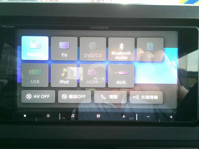 ★カロッツエリア「AVIC-RW721」★メモリーナビ・フルセグテレビ・DVD再生・CD・USB・Bluetooth＆ハンズフリー通話・AM/FMラジオ・ipod接続対応（別売）★