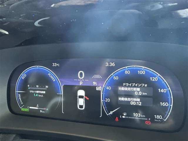 視認性の良いメ-タ-を採用しており、快適なドライブをサポ-トします♪