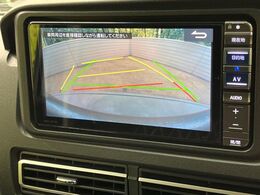 【バックカメラ】駐車時に後方がリアルタイム映像で確認できます。大型商業施設や立体駐車場での駐車時や、夜間のバック時に大活躍！運転スキルに関わらず、今や必須となった装備のひとつです！