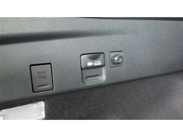非常時などに役立つAC100V電源付き